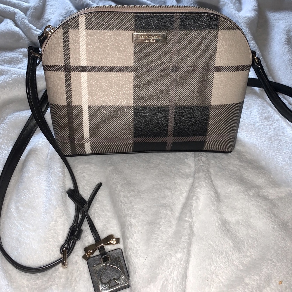Kate Spade Plaid crossbody purse